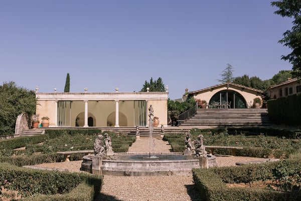 Villa Nemora — private Renaissance villa estate among olive groves, vineyards, and cypress-lined paths in the Chianti hills near Bucine, Tuscany