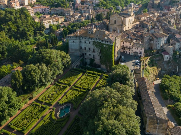 Castello Ruspoli — medieval castle above Vignanello in northern Lazio, home to a Renaissance garden created in 1611