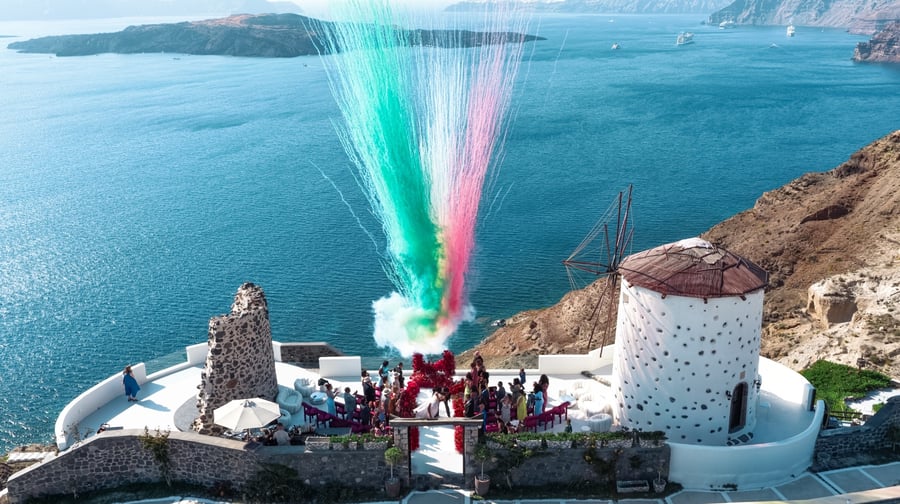El Viento Santorini — wedding venue in Megalochori, Santorini