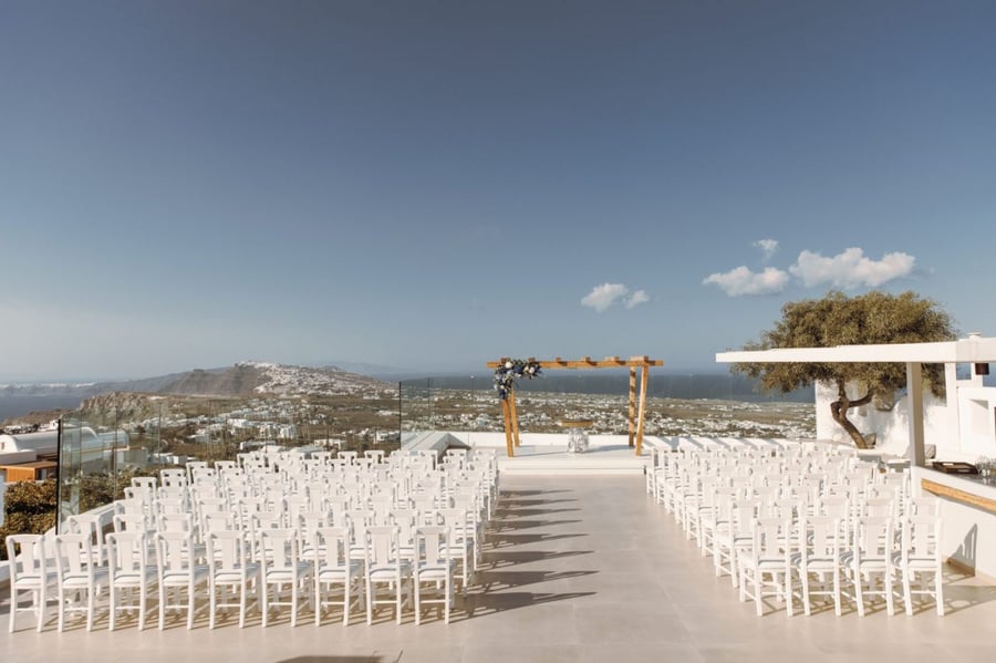 Pyrgos Restaurant — wedding venue in Pyrgos, Santorini