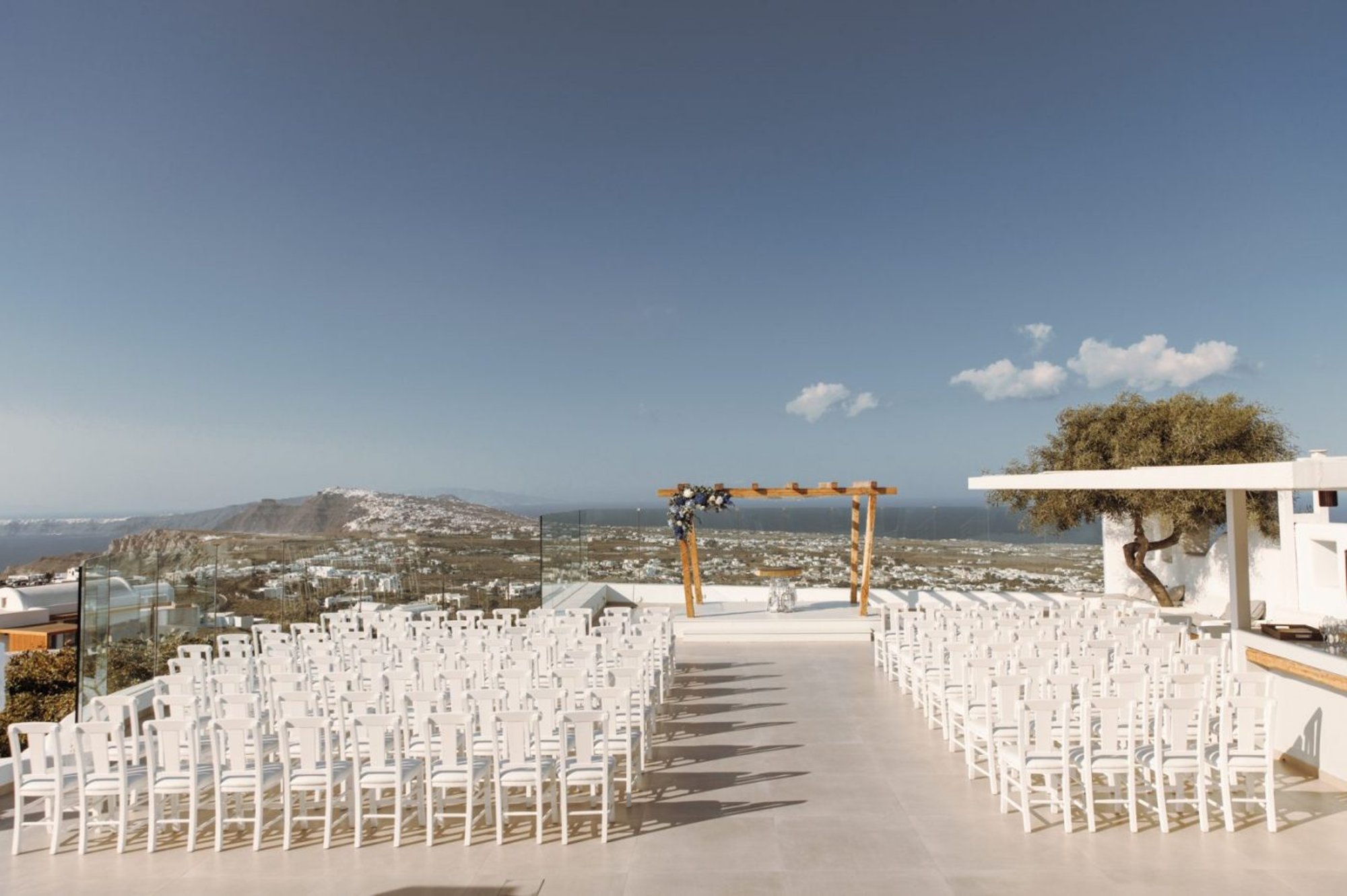 Pyrgos Restaurant wedding venue in Pyrgos, Santorini