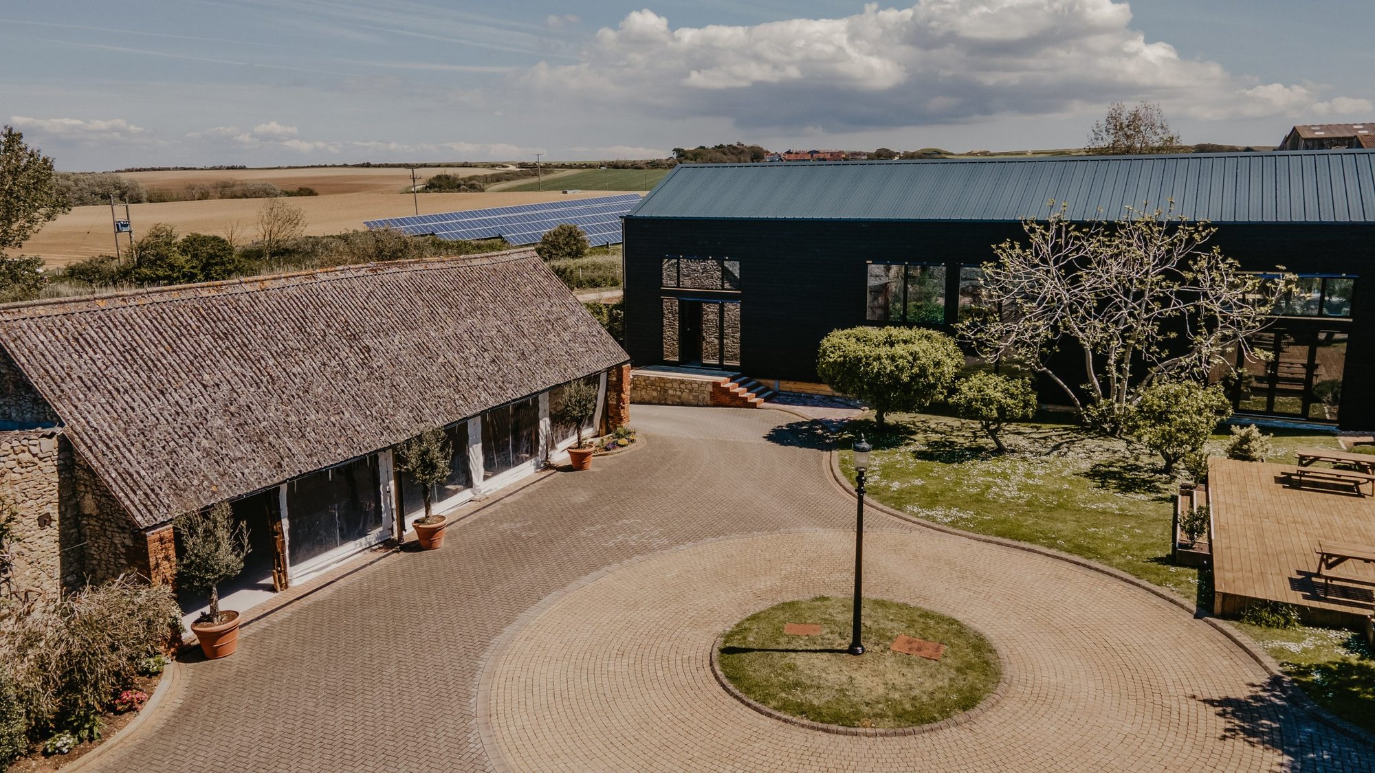 East Afton Farmhouse, Isle of Wight, Hampshire wedding venue in Freshwater, South East England