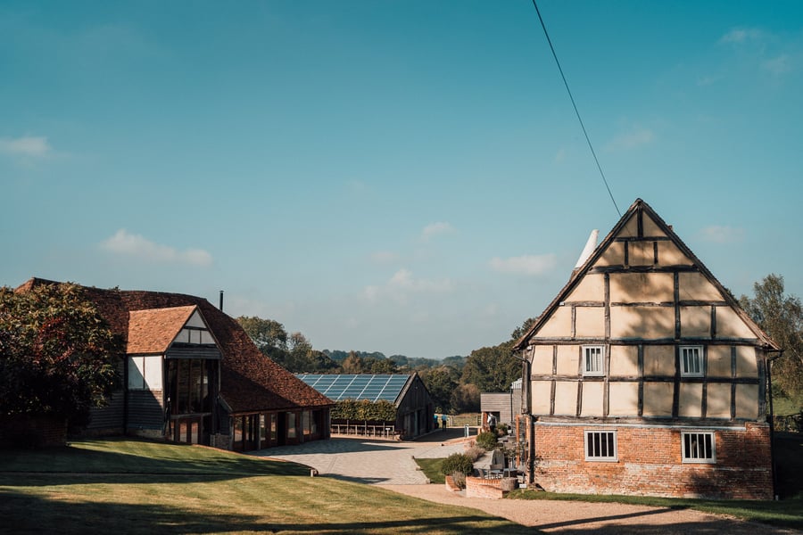 The Oak Barn Frame Farm, Kent — wedding venue in Cranbrook, South East England