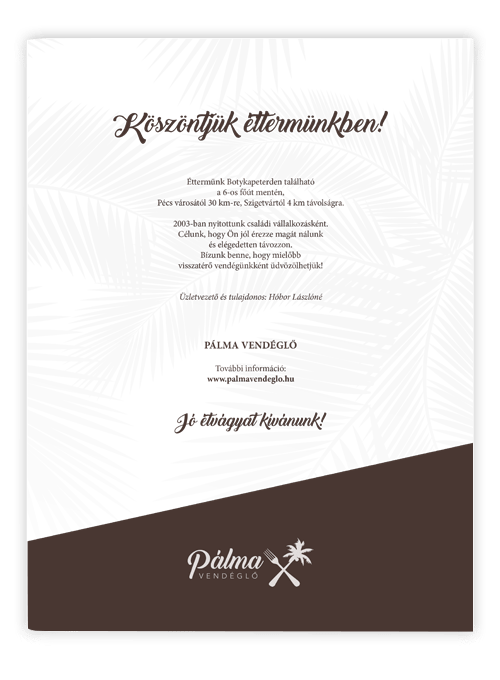 Pálma Vendéglő