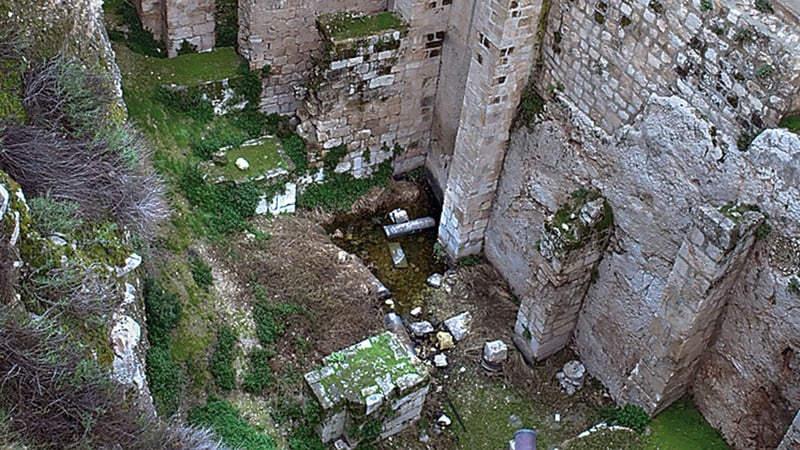 Stone ruins at the Pool of Bethesda