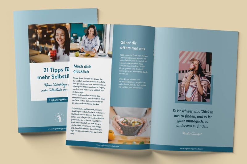 Hole dir jetzt kostenlos unseren neuen Guide "21 Tipss für mehr Selbstliebe im Alltag"