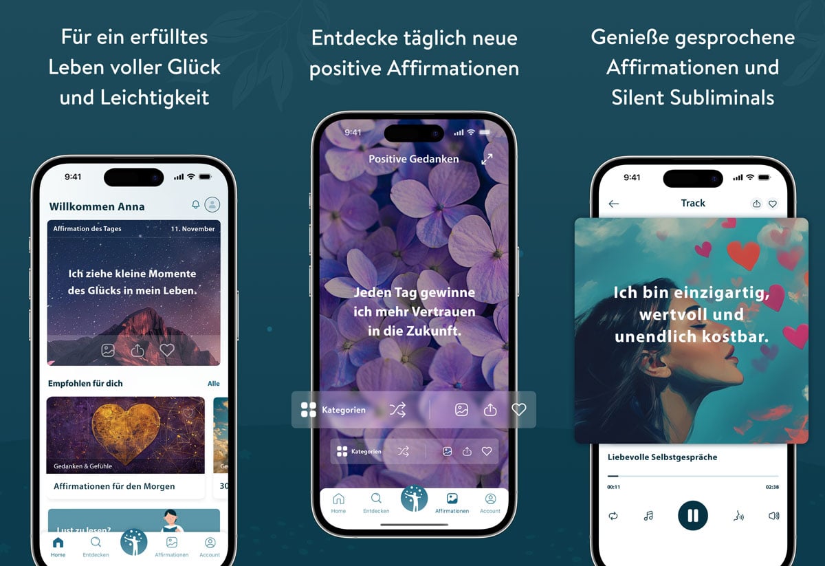 Entdecke alle Funktionen der HighEnergyMind App für Smartphone