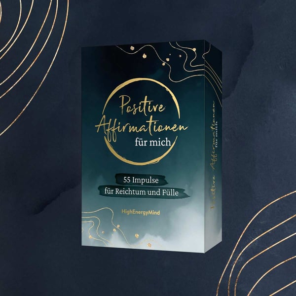 55 positive Affirmationen für mich: Reichtum und Fülle - Das Kartenset von High Energy Mind
