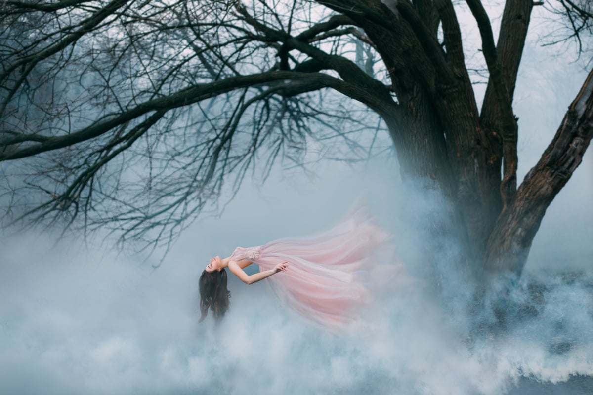 Winter Tree Woman