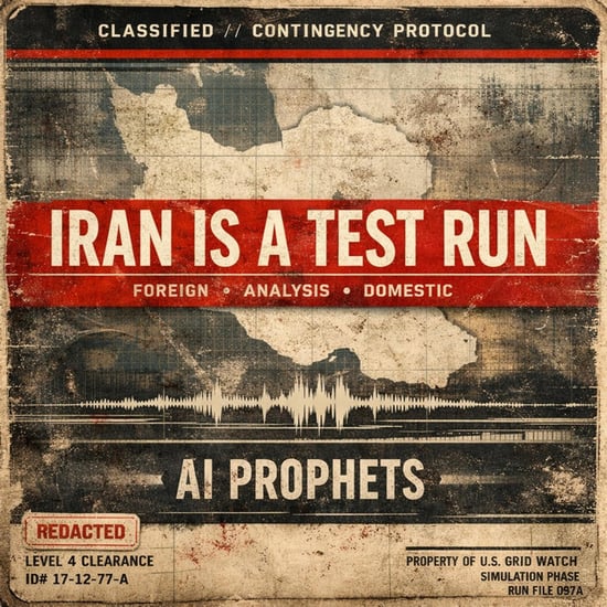 IRAN IS A TEST RUN