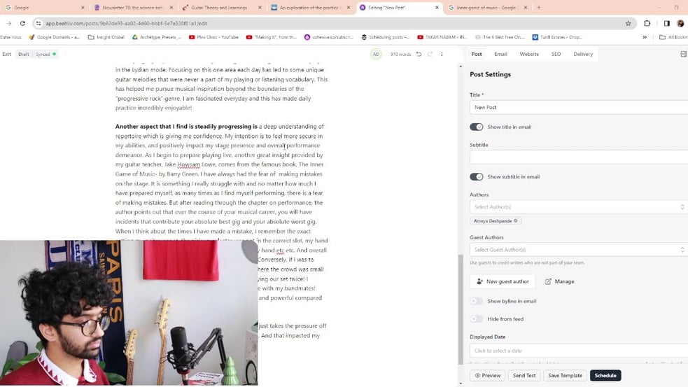 Drafting Weekly Newsletter  / Raspberry Ripple at 6K+ Streams