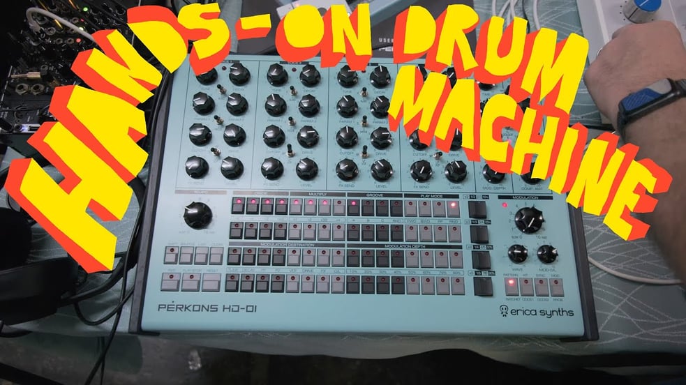 Erica Synths Perkons HD-01 - Hands On Drum Machine - #namm2024