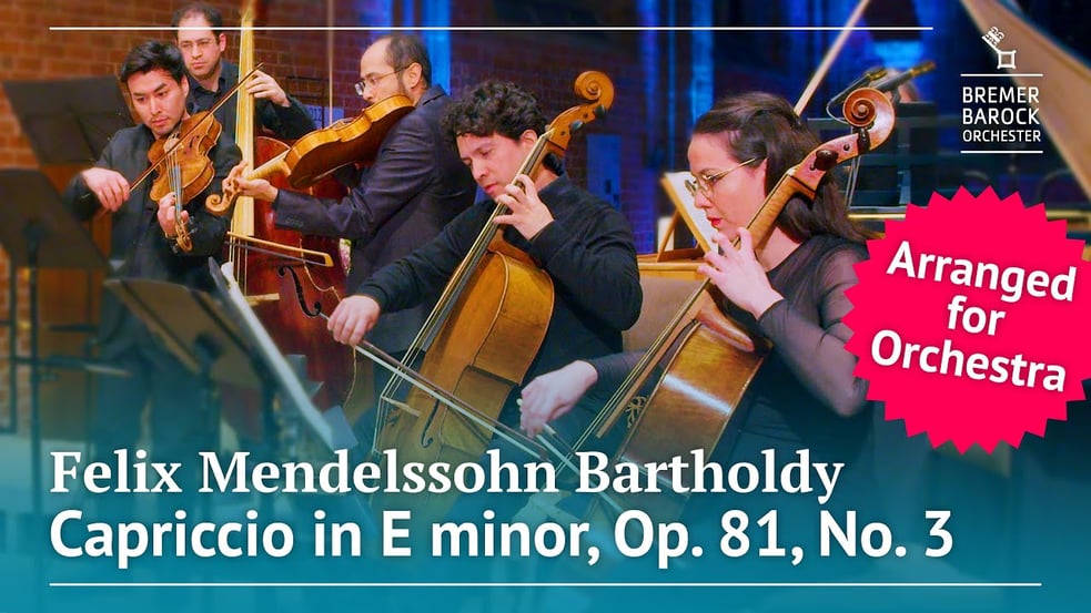 Felix Mendelssohn Bartholdy: Capriccio for String Quartet in E minor, Op. 81, No 3