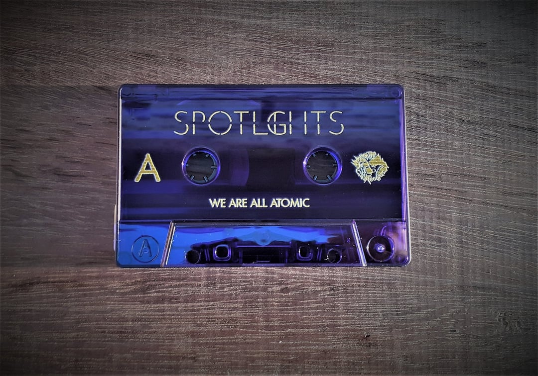 US ORDERS:  SPOTLIGHTS - We Are All Atomic Limited Edition Cassette (Flourescent Purple) image