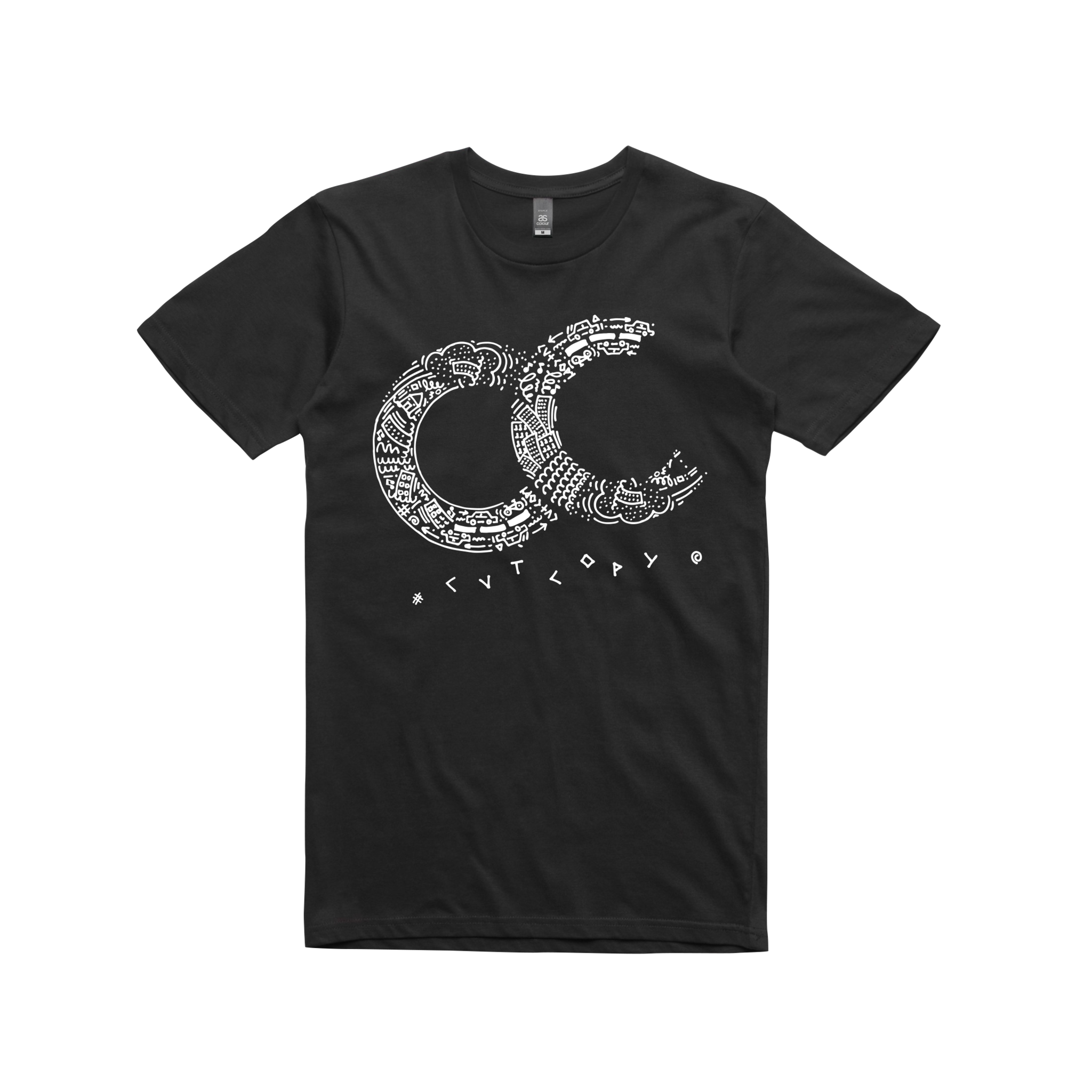 CC / black t-shirt