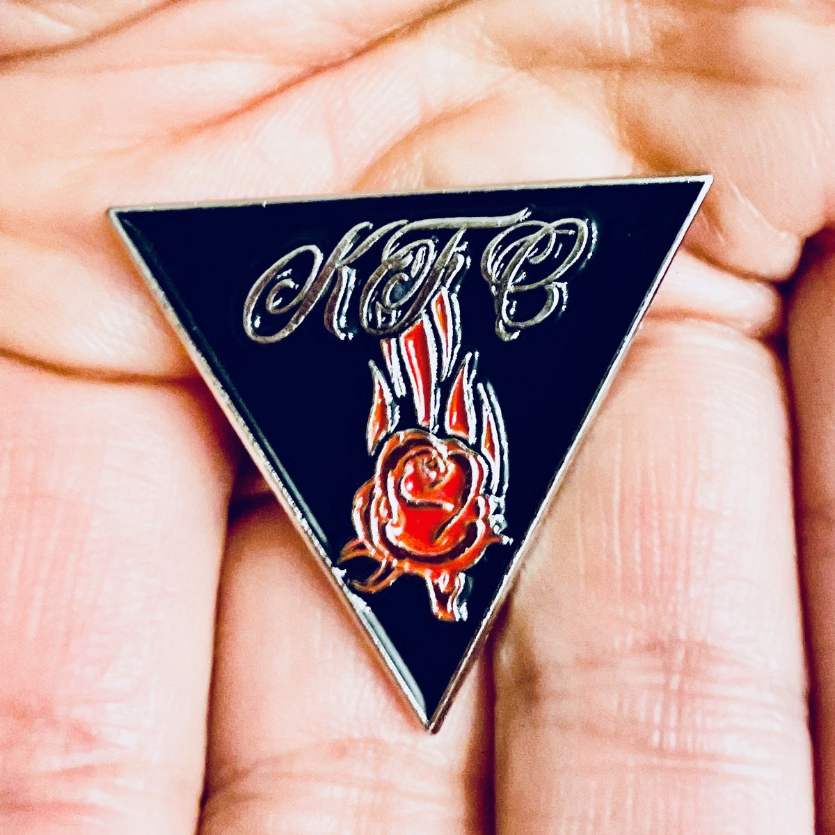 Rose Red on Fire-Enamel Pin