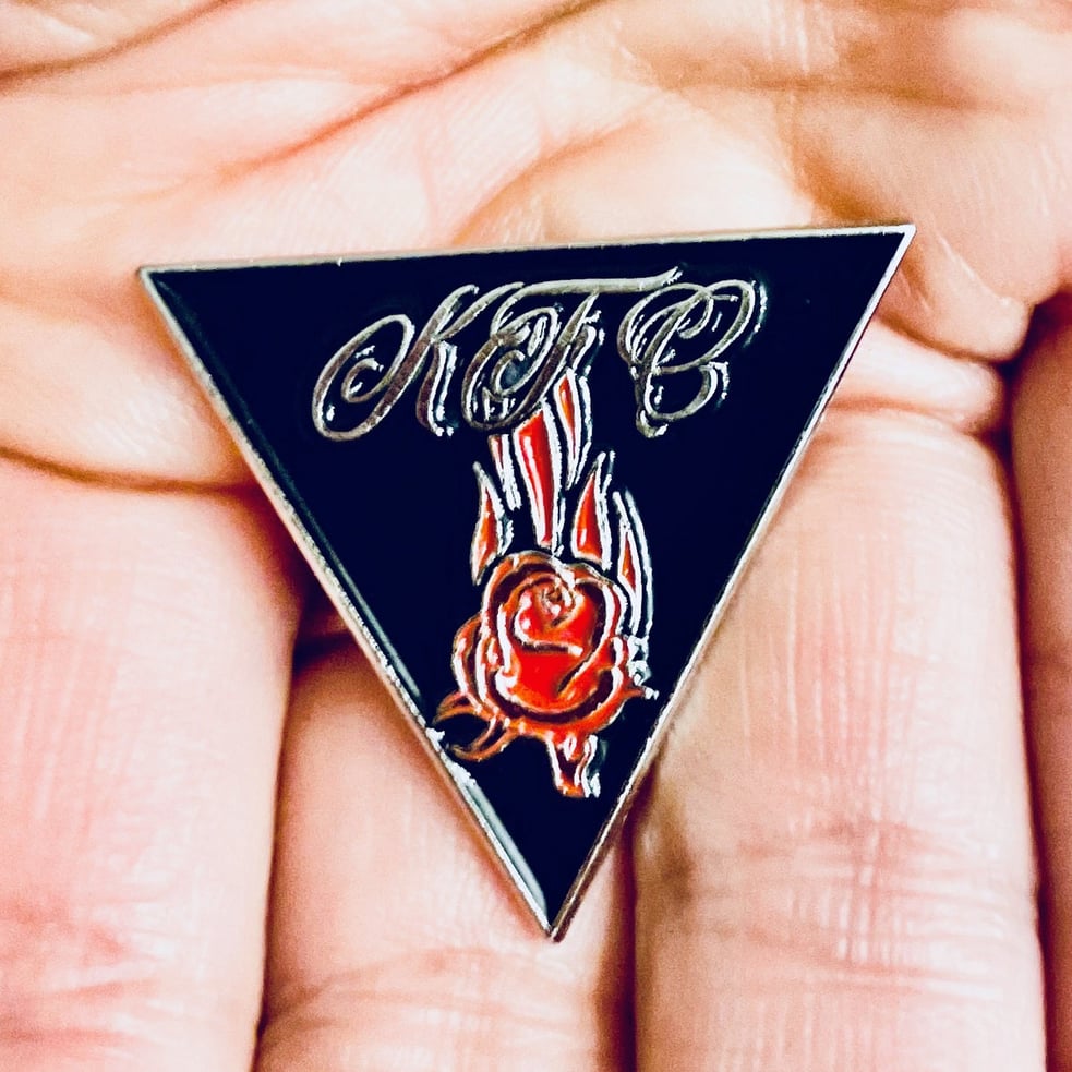 Rose Red on Fire-Enamel Pin