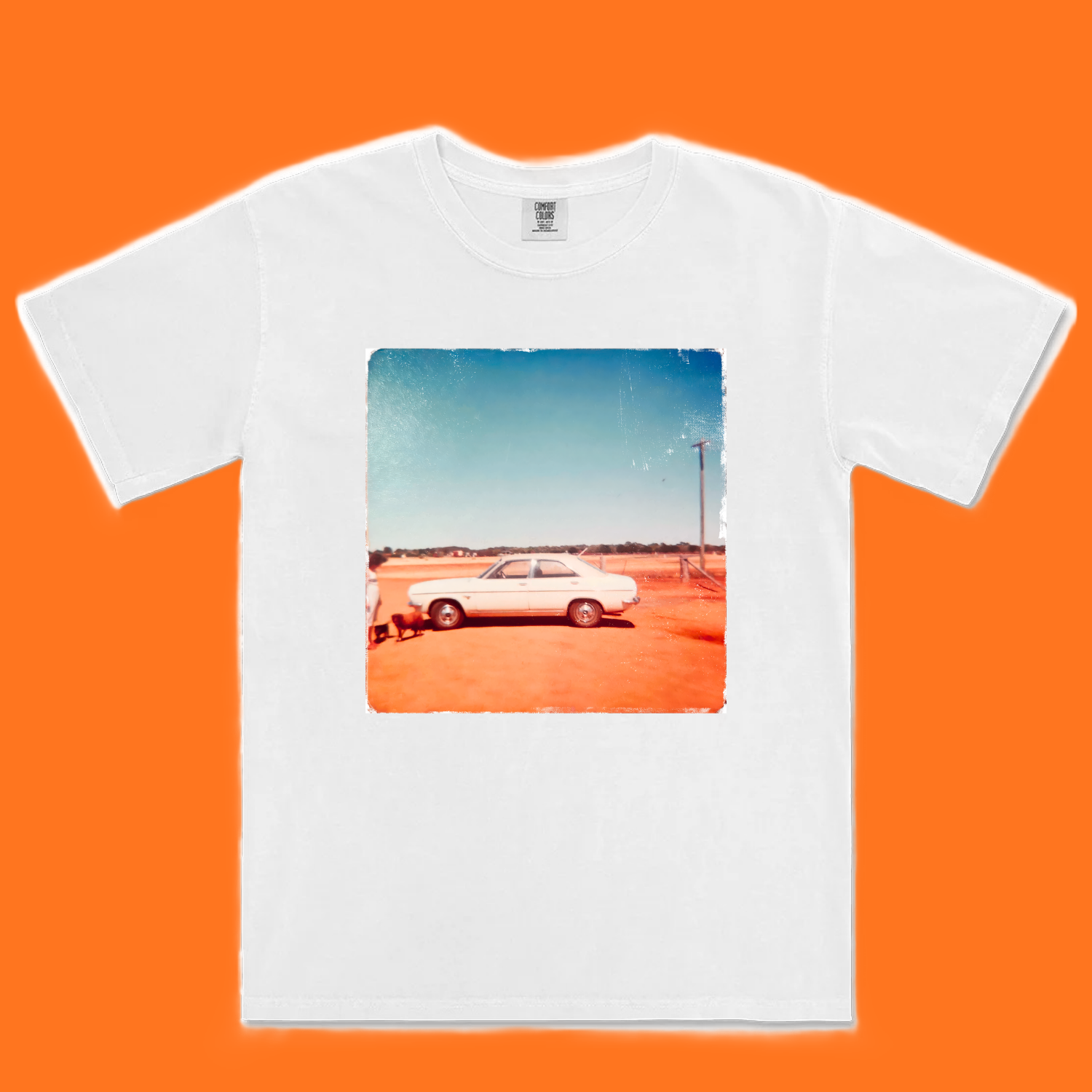 White Cotton 'Centura' Premium Cotton T-Shirt