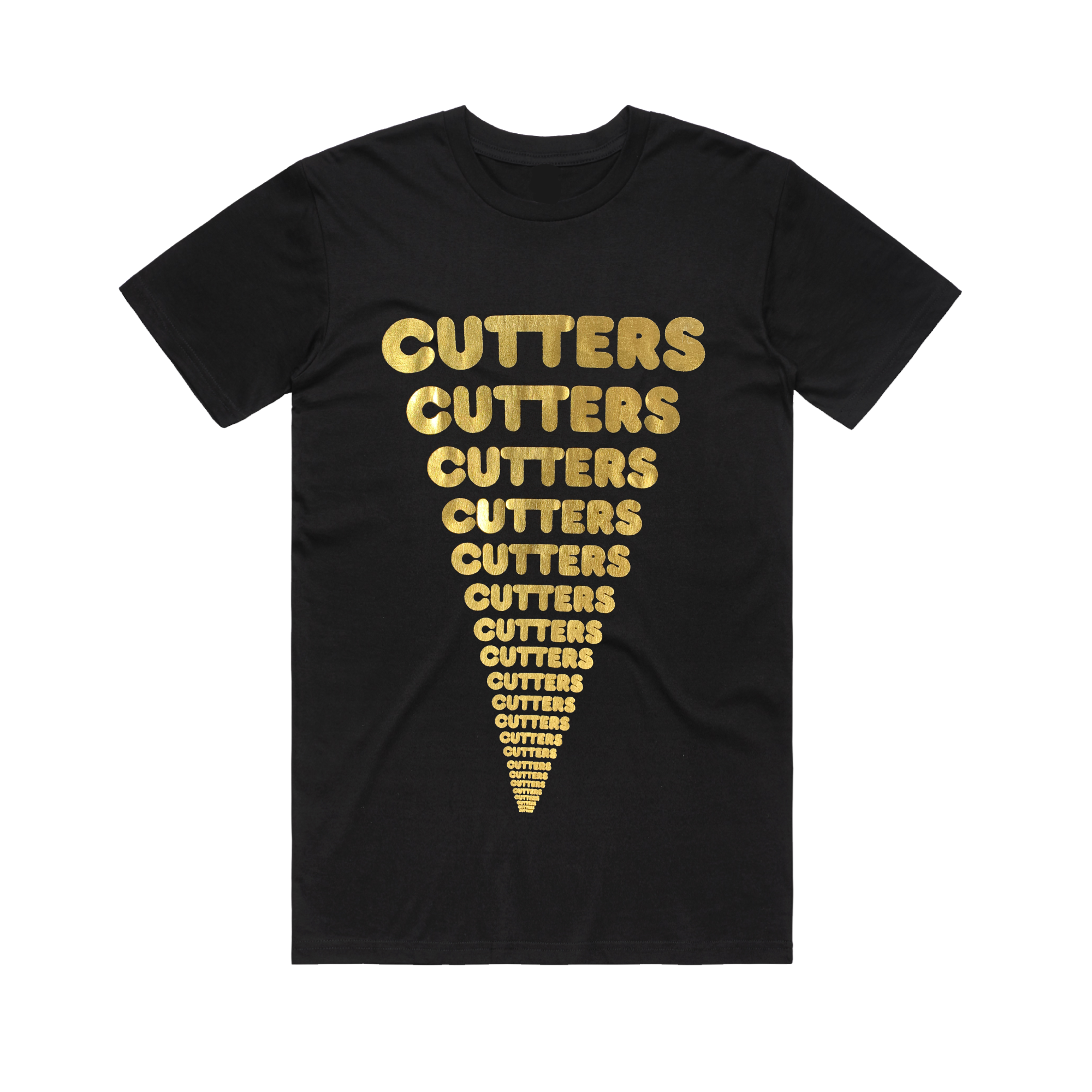 Cutters / Black Mens T-Shirt