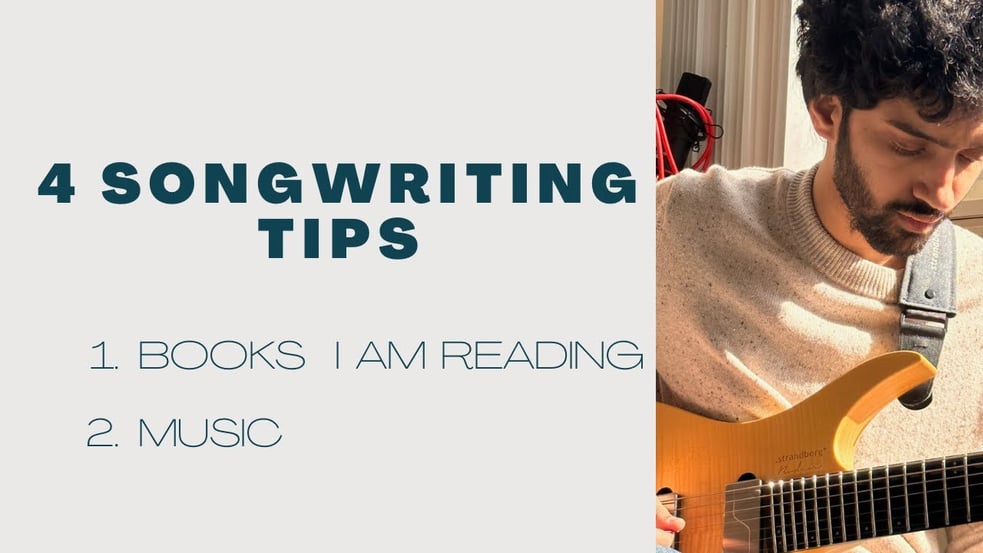 4 songwriting tips, books and music!