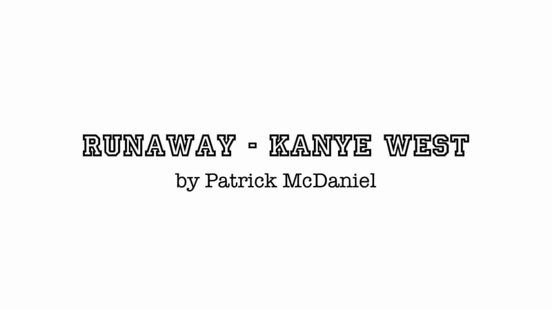 Kanye West - Runaway cover