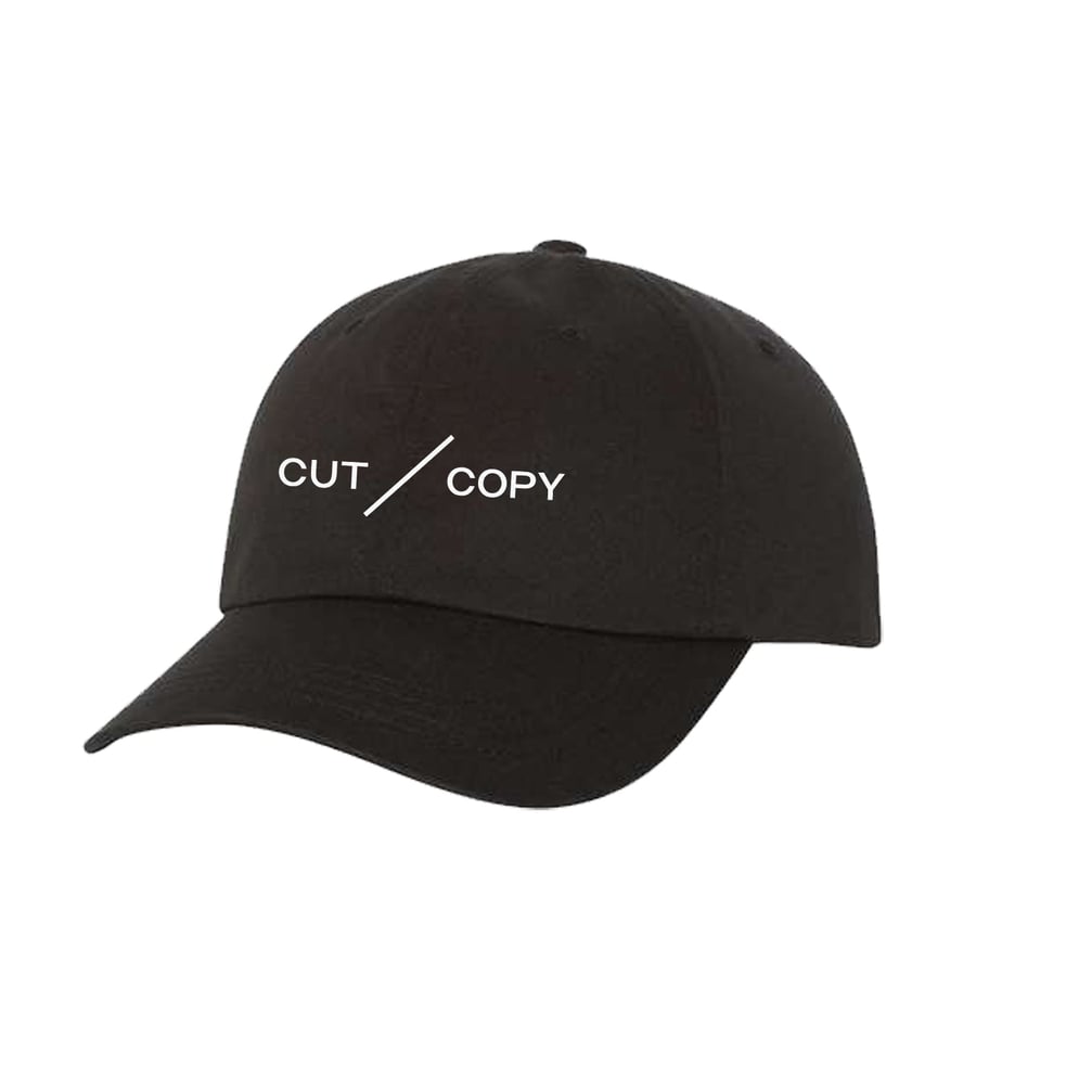 Cut Copy Black Dad Hat – Logo Minimal Adjustable Cap