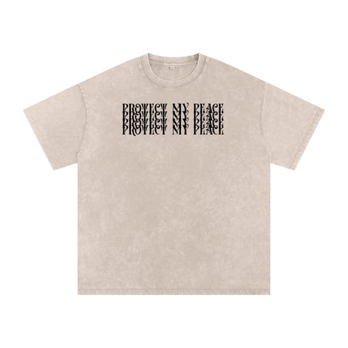 Acid Wash Oversize "Protect My Peace" T-Shirt