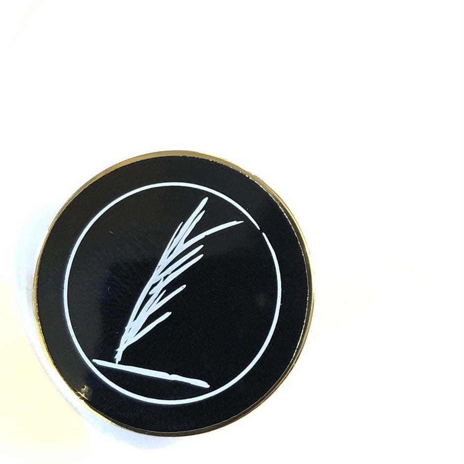 Black Feathers Hard Enamel Badge