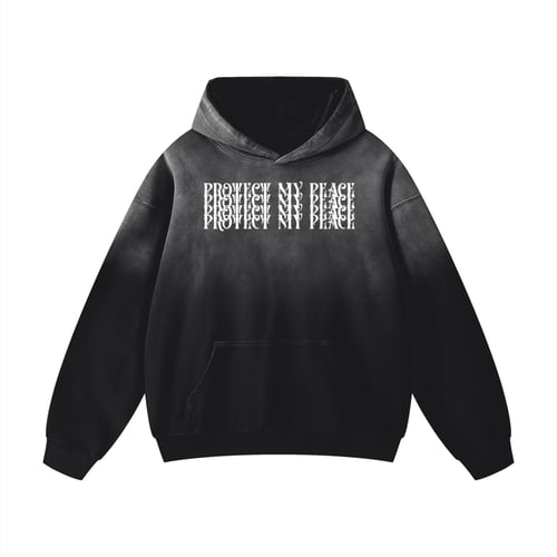 Heavyweight Sunfade Oversized "Protect My Peace" FRONT SIDE ONLY Hoodie