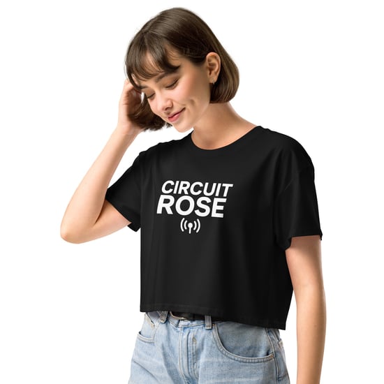 Circuit Rose – Crop Tee