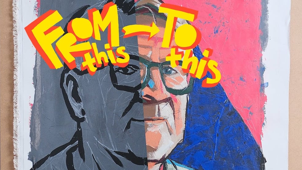 The ups and downs of painting a portrait