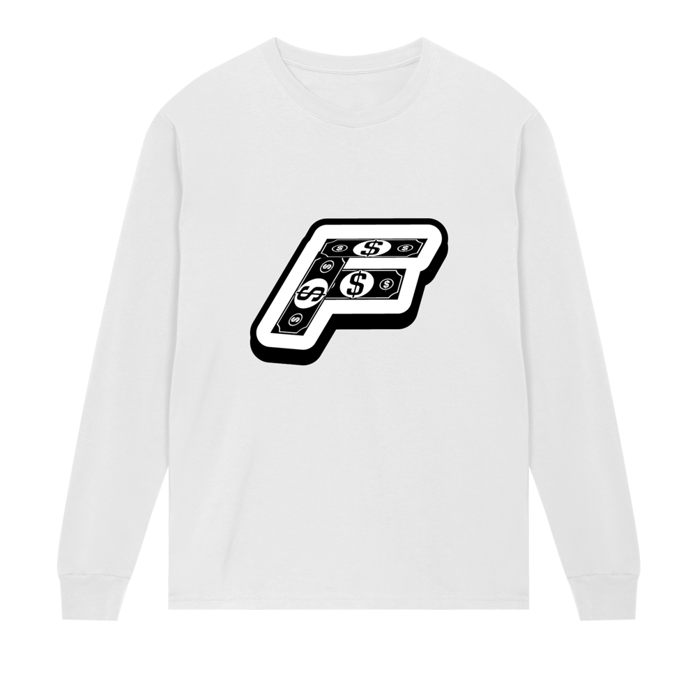 F on my chest - logo back Mens Regular Long Sleeve Tee