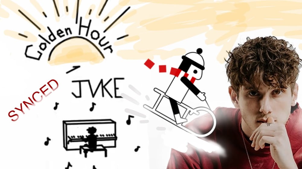 Line Rider - Golden Hour (JVKE) - SYNCED