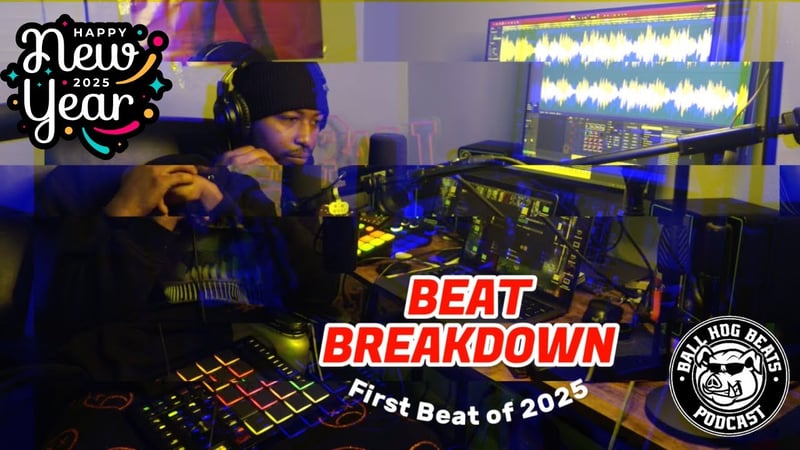 BEAT BREAKDOWN : 1ST BEAT OF 2025 | HOW TO SAMPLE | BALL HOG BEATS PODCAST