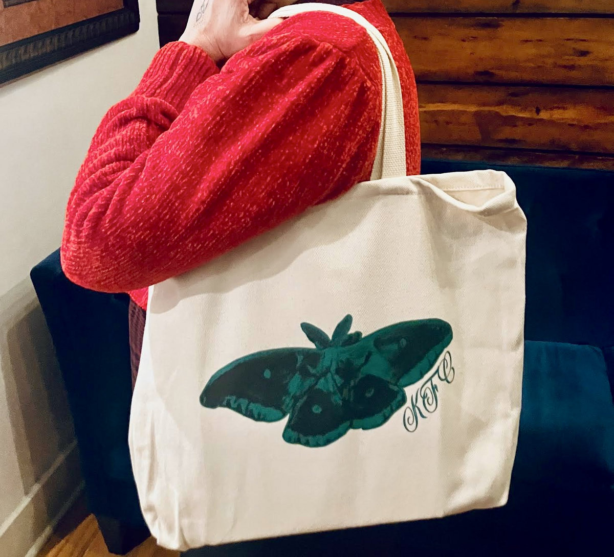 Luna Moth- Eco Blend Canvas Tote