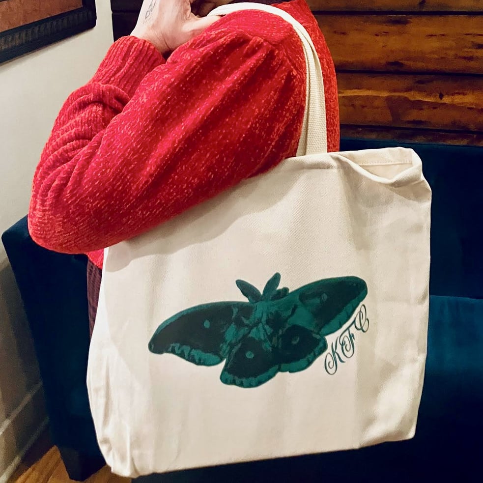 Luna Moth- Eco Blend Canvas Tote
