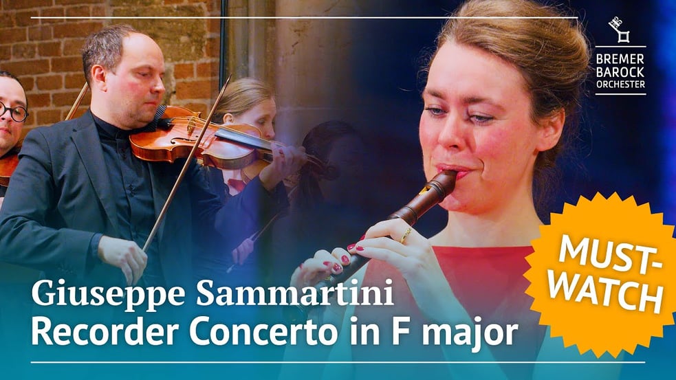 Giuseppe Sammartini: Recorder Concerto in F major – Clara Guldberg Ravn