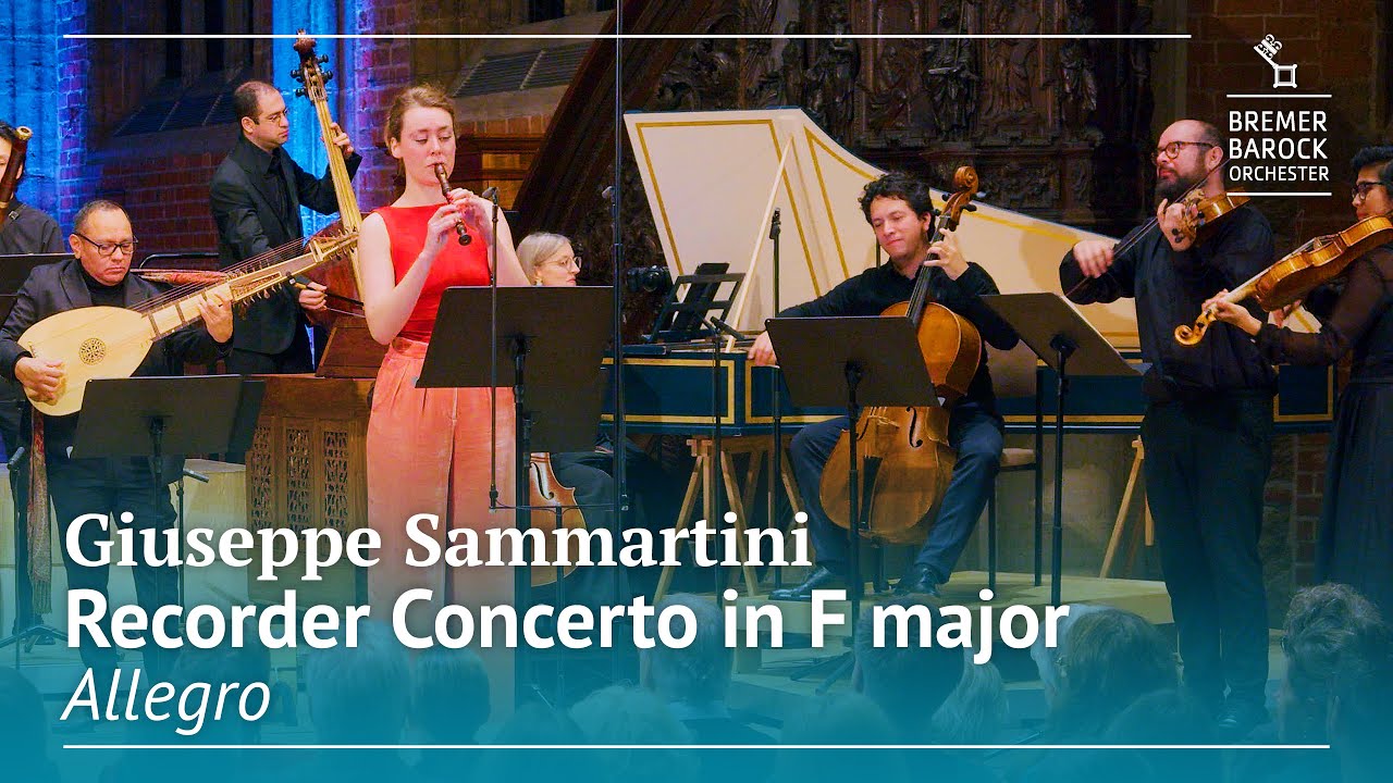 Giuseppe Sammartini: Recorder Concerto in F major, Allegro