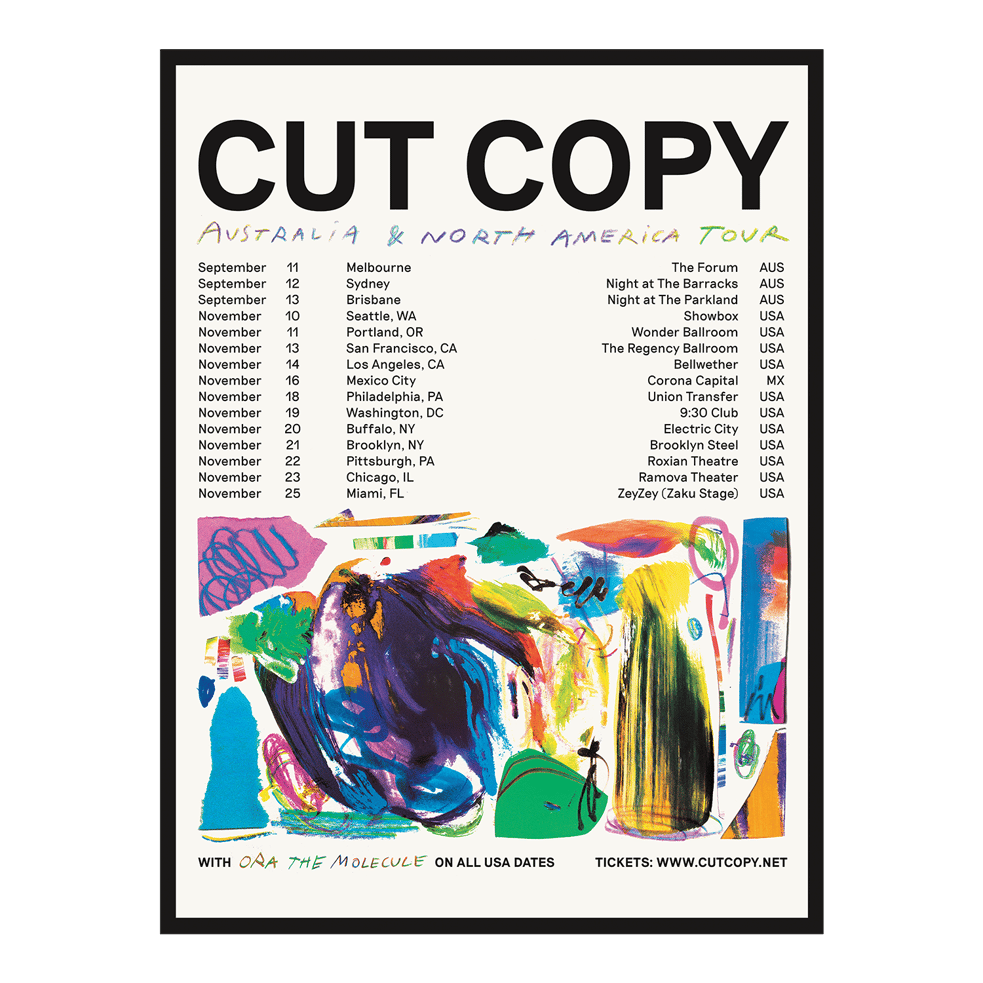 Cut Copy - Moments Tour Poster