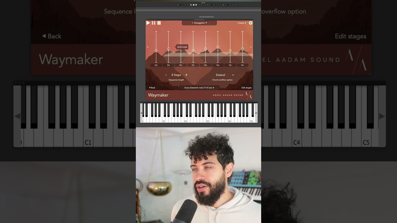 Custom arpeggios from any chord progression #midi