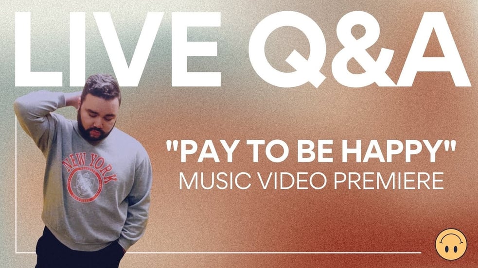 David Diaz Live Q+A | "Pay To Be Happy" Official Music Video Premiere