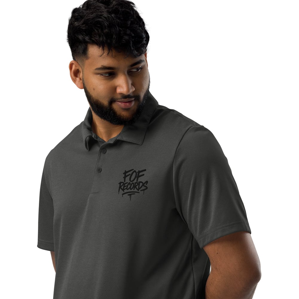 adidas space-dyed polo