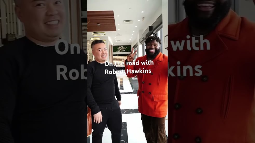 On the road with @RobertHawkinsTV ! God is good!