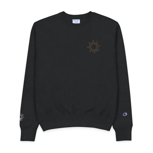 Jaaye - Sun Embroidered Champion Crewneck Sweatshirt