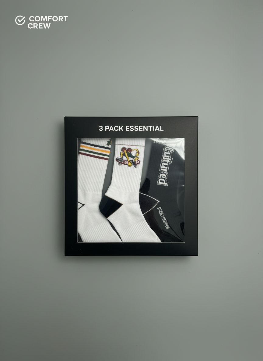 3 in 1- Pack Culture Essential Socks