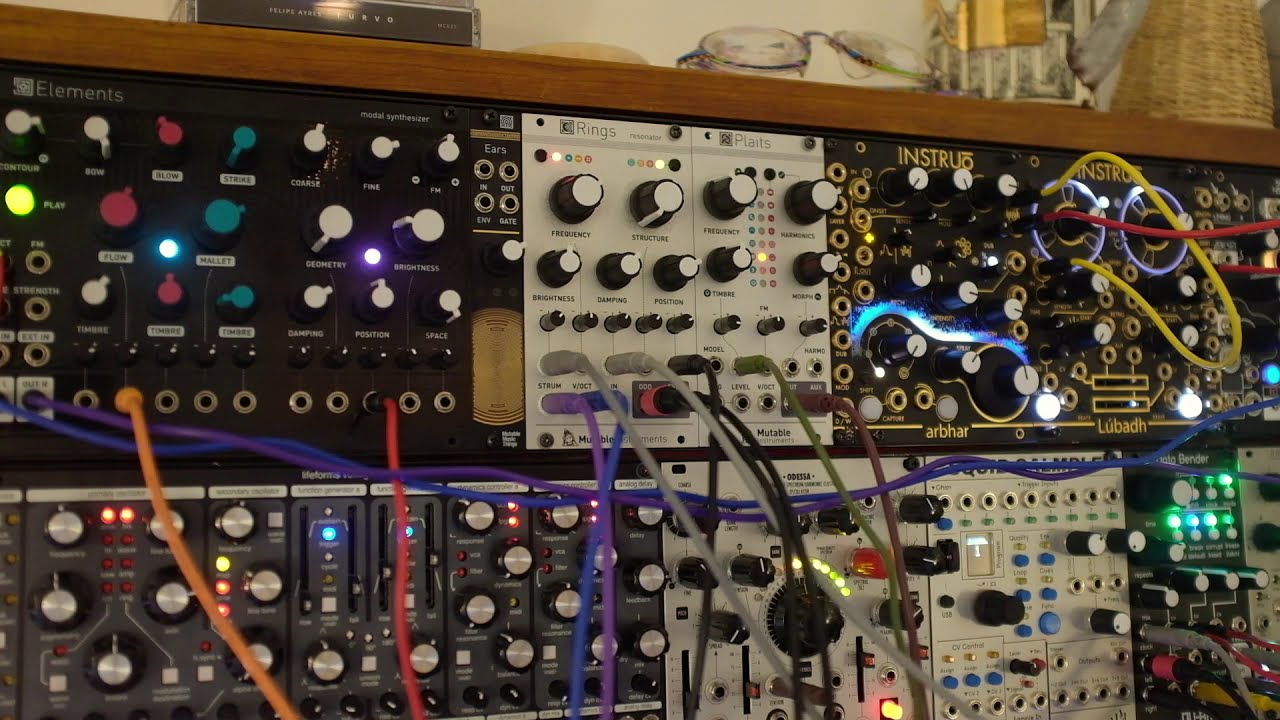 Mutable Instruments Rings polyphonic patch (with Machinedrum, Summit)