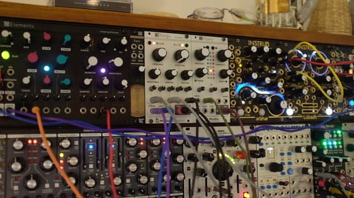 Mutable Instruments Rings polyphonic patch (with Machinedrum, Summit)