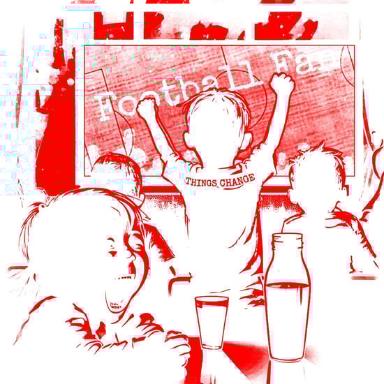 Football Fan (Weiß-Rot Edition)