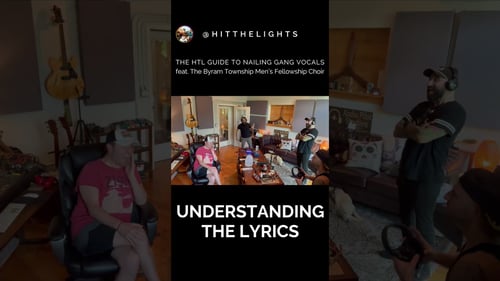 GANG VOCALS 101 with HTL #hitthelights #music  #newmusic