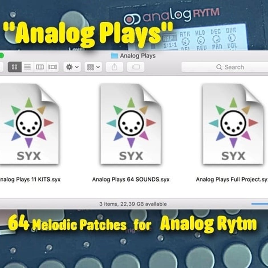"Analog Plays" Analog Rytm Pack
